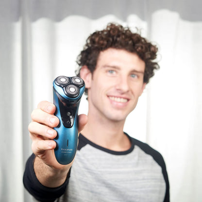 Taurus - Afeitadora Eléctrica Hombre 3 Side Shave IPX7, Máquina Afeitar Barba, Seco y Húmedo, Autonomía 45min, Cortapatillas, Total Curve Technology, Carga USB, Ergonómica, Cuida la Piel, Sin Cable